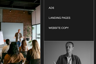 write persuasive copywriting for ads, landing pages and websites