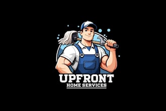 design cleaning fresh home service logo
