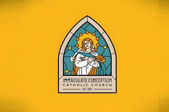 design unique christian, catholic church logo or religious branding