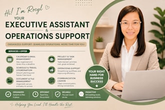 be your executive assistant and operations support VA
