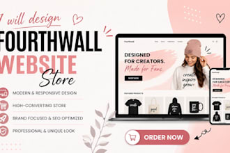 build fourthwall website ecommerce fourthwall merch store design creator website