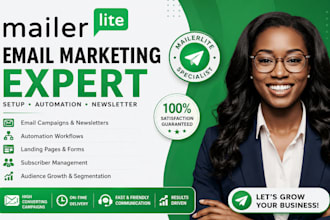 setup mailerlite email marketing, automation and newsletter