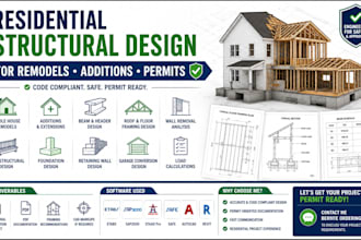 provide residential structural design for remodels additions framing plans