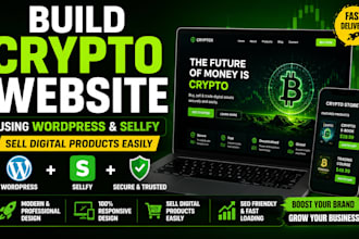 build crypto ebooks website using wordpress sellfy or gumroad for you