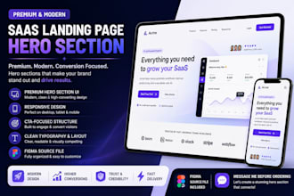 high converting saas landing page and redesign