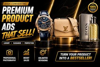 create premium product ads and social media visuals