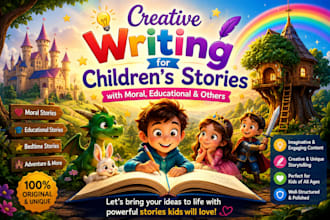 write engaging and creative children stories with morals