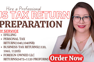 prepare and efile USA tax returns for individuals, 1040, 1120, 1065 fax to irs