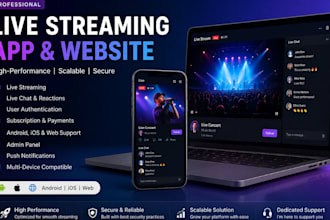 develop live streaming app, video streaming app, live streaming website ios app