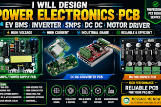 design power electronics pcb for ev bms inverter smps dc dc motor drive