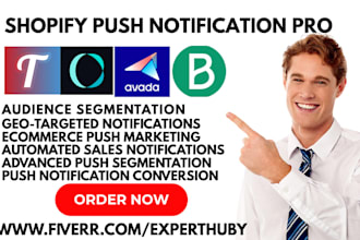 set up shopify push notification brevo pushowl web push fire push alert pushbot