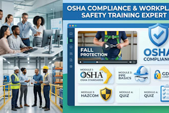 create osha compliance workplace safety training courses, manuals, presentation