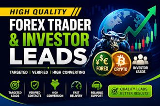 provide hot forex, crypto and investor leads