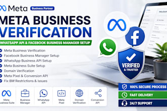 verify meta business manager and setup whatsapp api