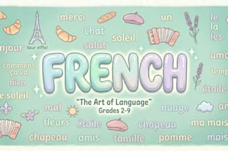 provide french grammar tutoring for grades 2 to 9