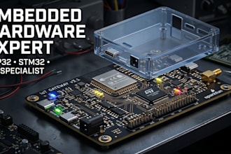 design pcb layouts for esp32, stm32, firmware, and iot embedded systems circuit