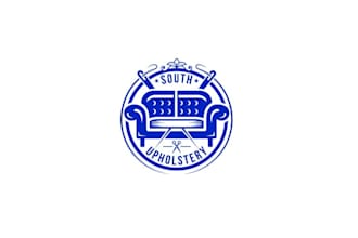 design hipster upholstery company logo