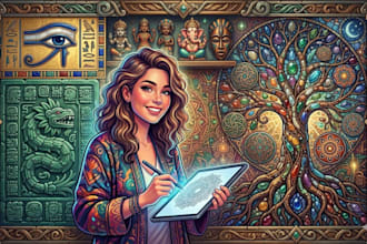 create aesthetic psychedelic art