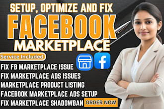 post product on fb marketplace and fix facebook marketplace issues, fb manager