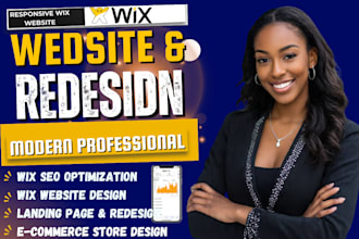do wix website redesign, wix website design, wix  redesign build wix website