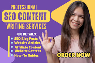 write articles and blogs professionally