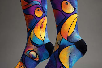 design custom and unique socks design