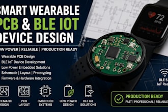 develop wearable electronics, smart ring pcb and embedded firmware system