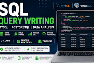 write sql queries and analyze your database