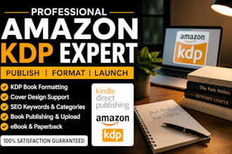 format, publish and optimize your book on amazon KDP professionally