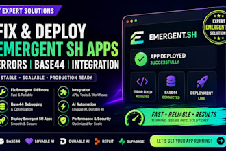 fix emergent sh error base44 bug fix emergent sh app
