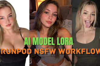 do sfw nsfw ai influencer ai model lora training comfyui workflow fanvue ai ofm