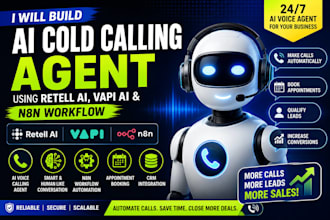 build ai cold calling agent using retell ai, vapi ai and n8n workflow