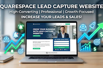 create squarespace lead capture website to grow your business, email capture web