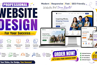 design site 123 school college online course tutoring coaching online website