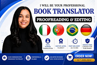 professionally translate and edit your book or ebook from english to spanish