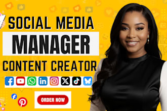 be your social media manager social media marketing manager social media post