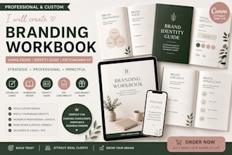 create branding workbook canva ebook identity guide pdf coaching kit