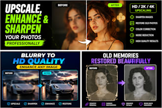 upscale, enhance, and sharpen your photos professionally