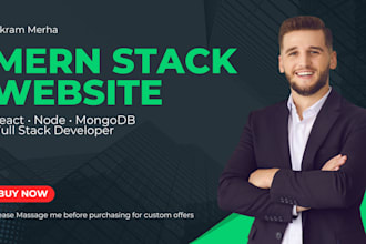 create a responsive mern stack website with backend