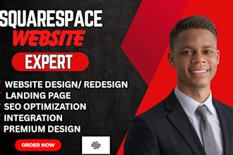 redesign your squarespace site as a pro expert with professional landing page