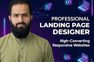 design a professional landing page website for your business