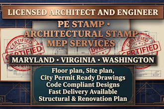 licensed pe stamp, maryland pe stamp, washington pe stamp, virginia pe stamp