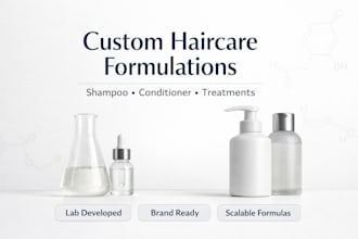 develop market ready haircare formulas brands can actually manufacture and sell