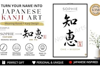 turn your name into japanese kanji art with meaning based shodo calligraphy