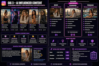 ai influencer content ideas and prompts