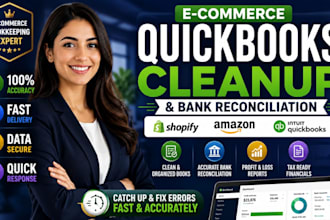 do ecommerce bookkeeping and quickbooks cleanup