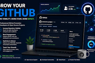 github organic promotion and technical visibility