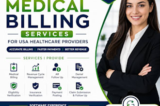 do medical billing, ar follow up ,denial management for USA healthcare providers