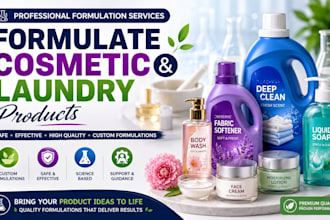 formulate cosmetic and laundry products