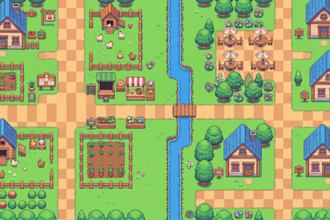create pixel art game assets, tilemap, tileset, pokemon sprite sheet animation